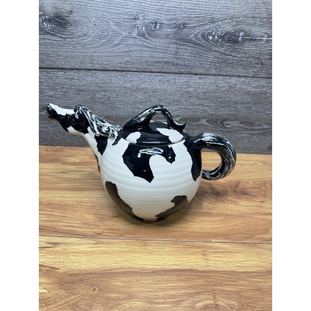 Vintage 2002 Happy Appy Farm Studio Horse Teapot 4 Cups - New Waterford Ohio